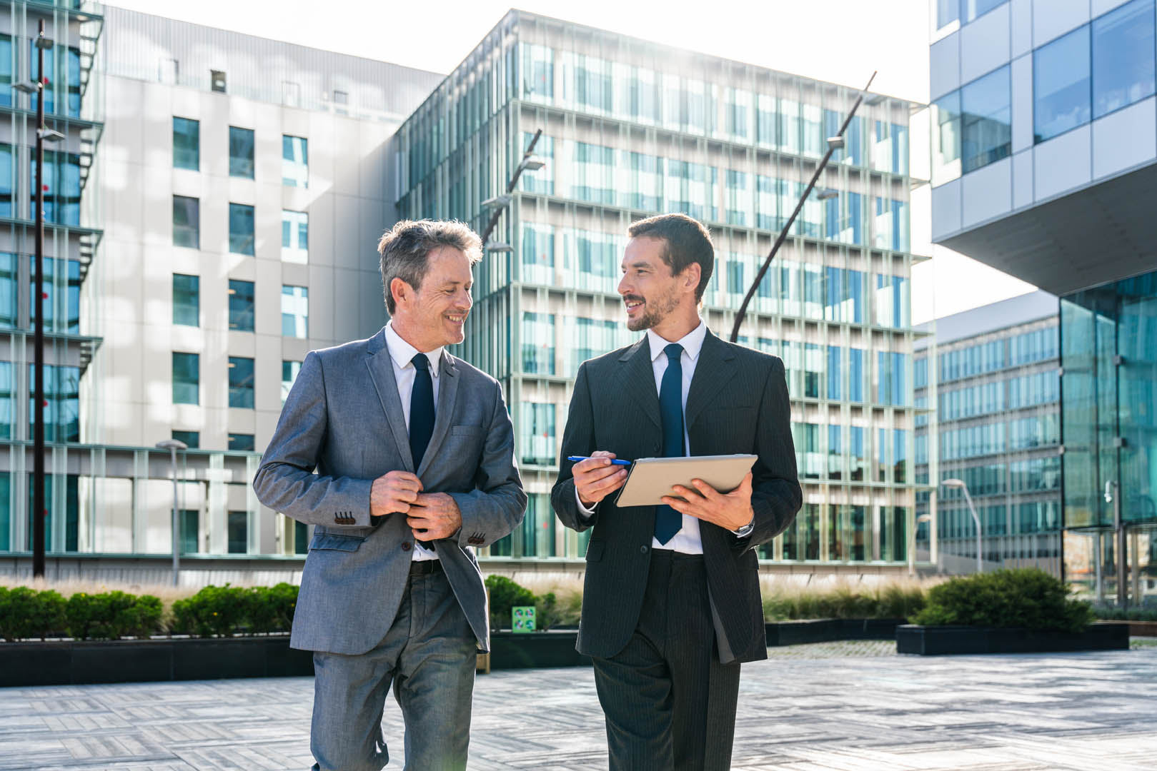 Business people meeting in commercial property